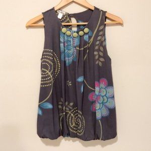 La Befana (Nordstrom) Printed Bubble Hem Top